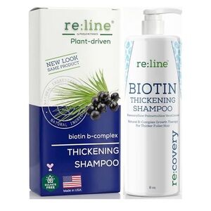 Paisle Botanics Re:line Biotin Thickening Shampoo, Natural Volumizing, 8oz
